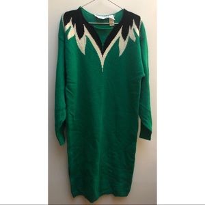 NWOT Christina Grant LS Midi dress Size Large